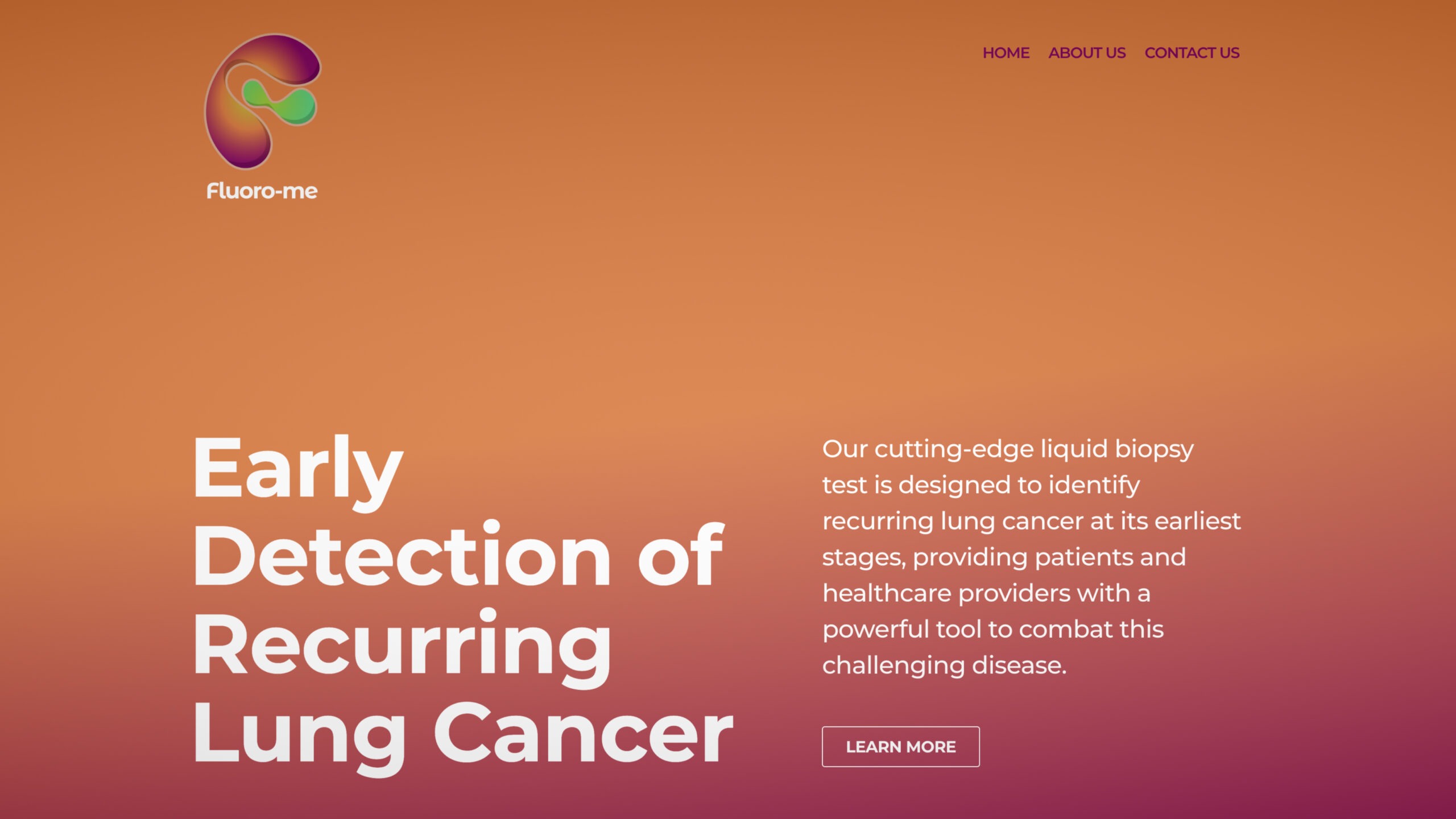 Website hero section